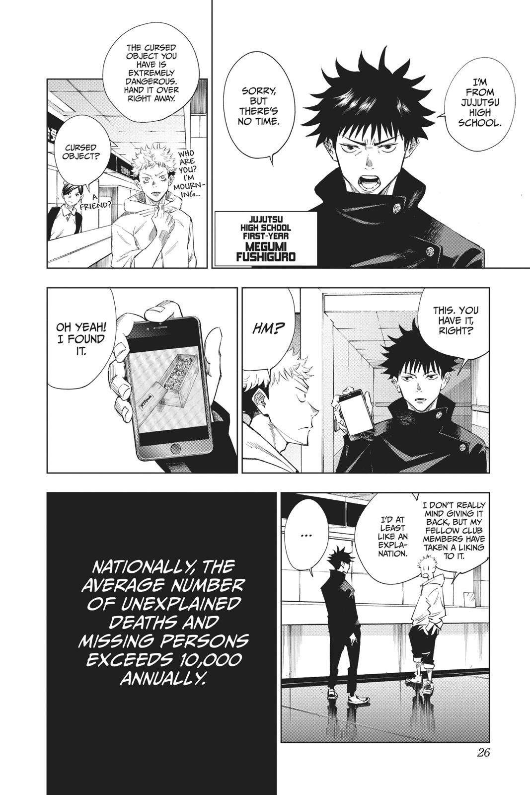 Jujutsu Kaisen Manga Chapter 1 page 26 - Ryomen Sukuna