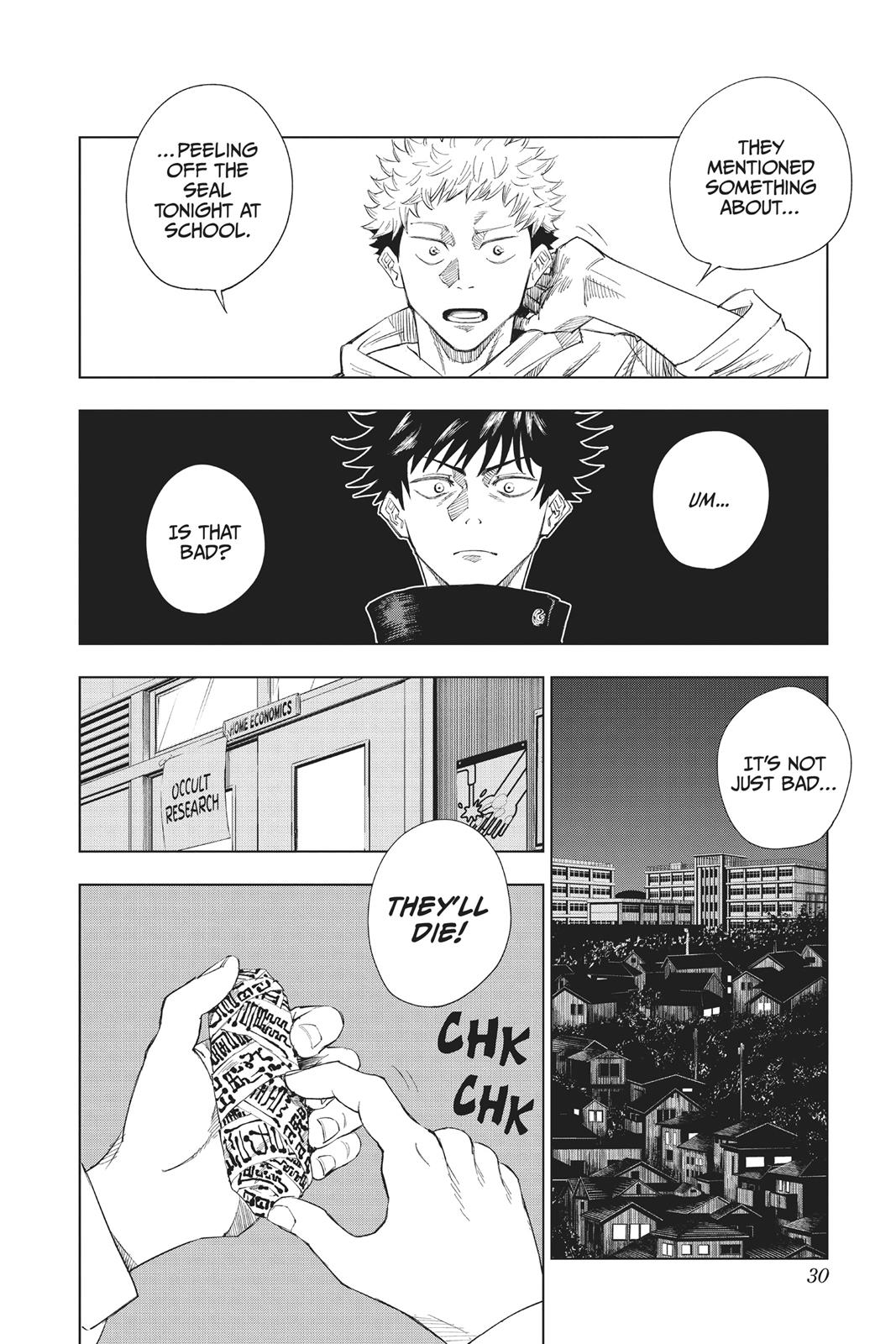Jujutsu Kaisen Manga Chapter 1 page 30 - Ryomen Sukuna