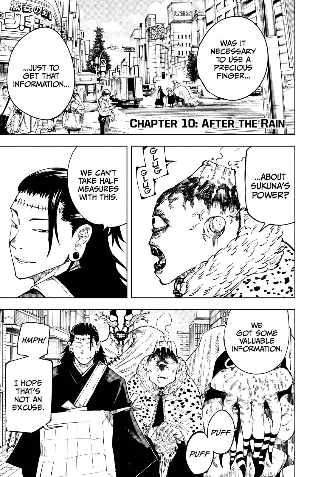 Jujutsu Kaisen Manga Chapter 10 page 1 - After the Rain