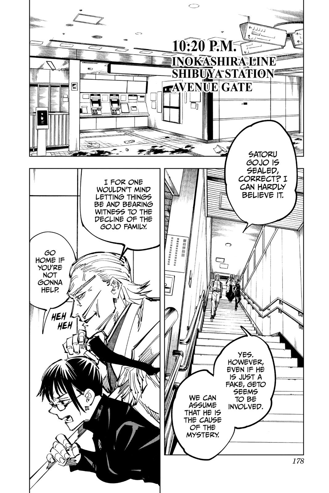 Jujutsu Kaisen Manga Chapter 106 page 8 - The Shibuya Incident, Part 24