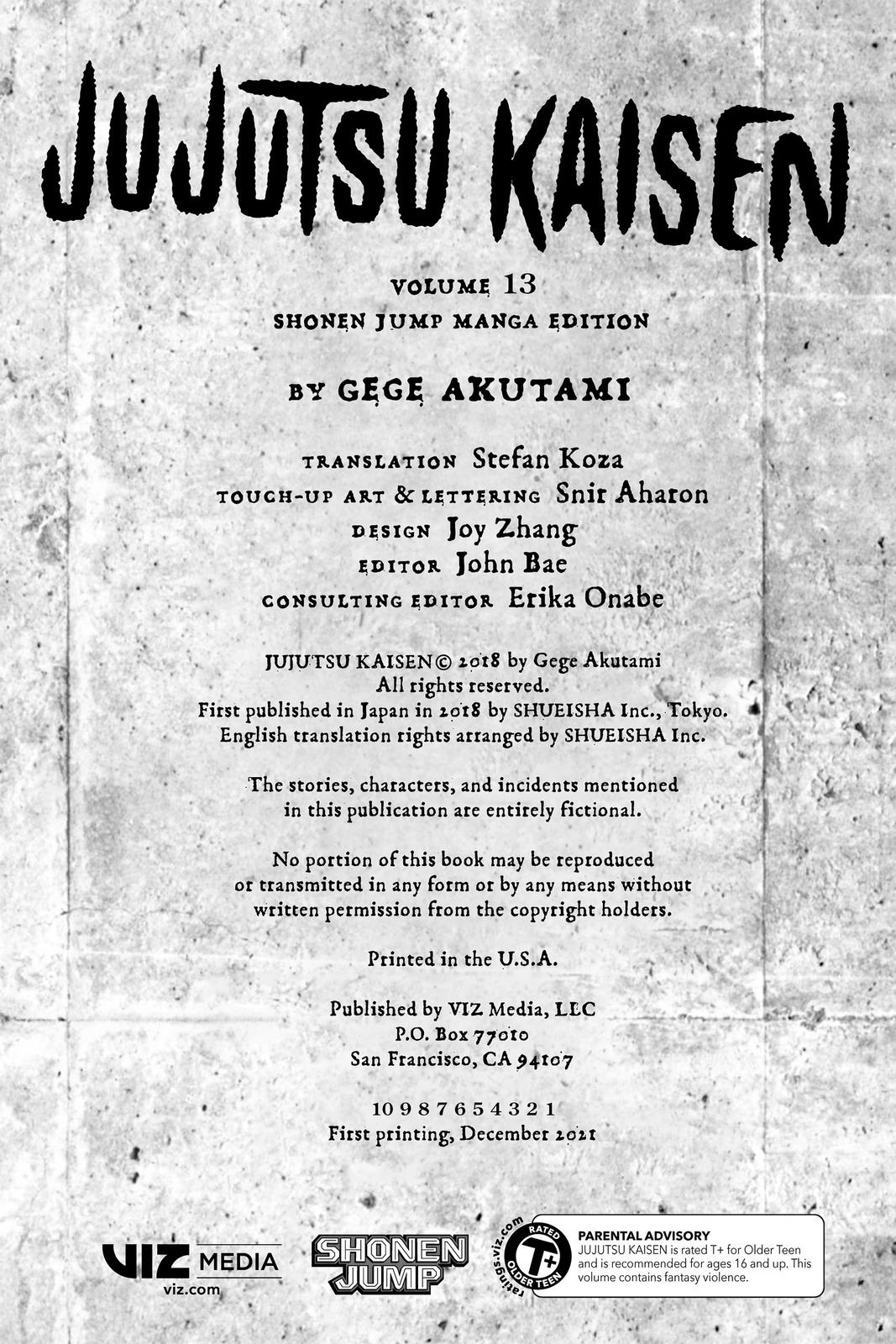 Jujutsu Kaisen Manga Chapter 107 page 3 - The Shibuya Incident, Part 25