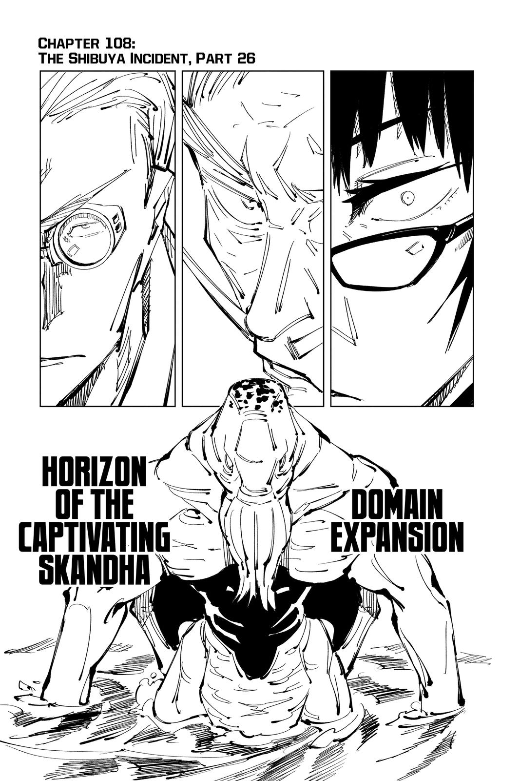 Jujutsu Kaisen Manga Chapter 108 page 1 - The Shibuya Incident, Part 26