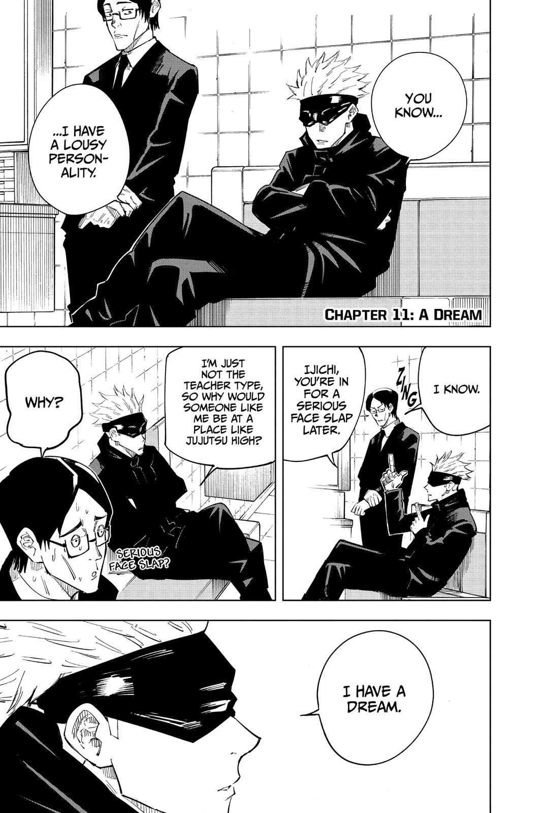 Jujutsu Kaisen Manga Chapter 11 page 1 - A Dream