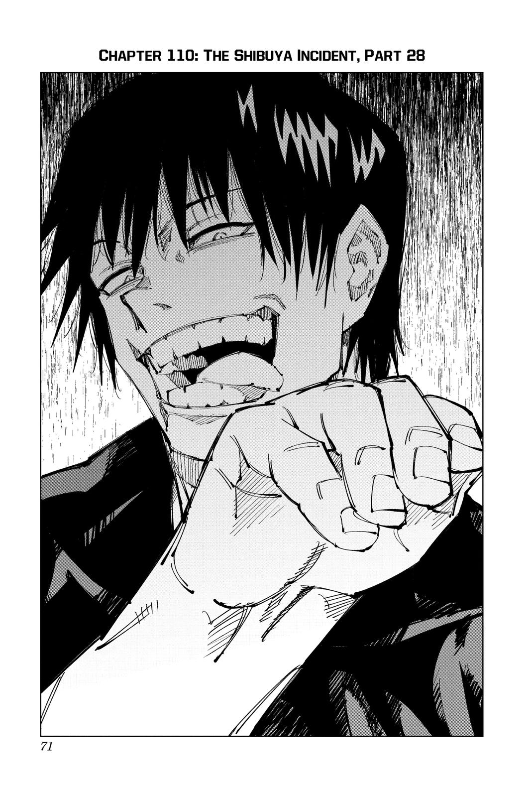 Jujutsu Kaisen Manga Chapter 110 page 1 - The Shibuya Incident, Part 28