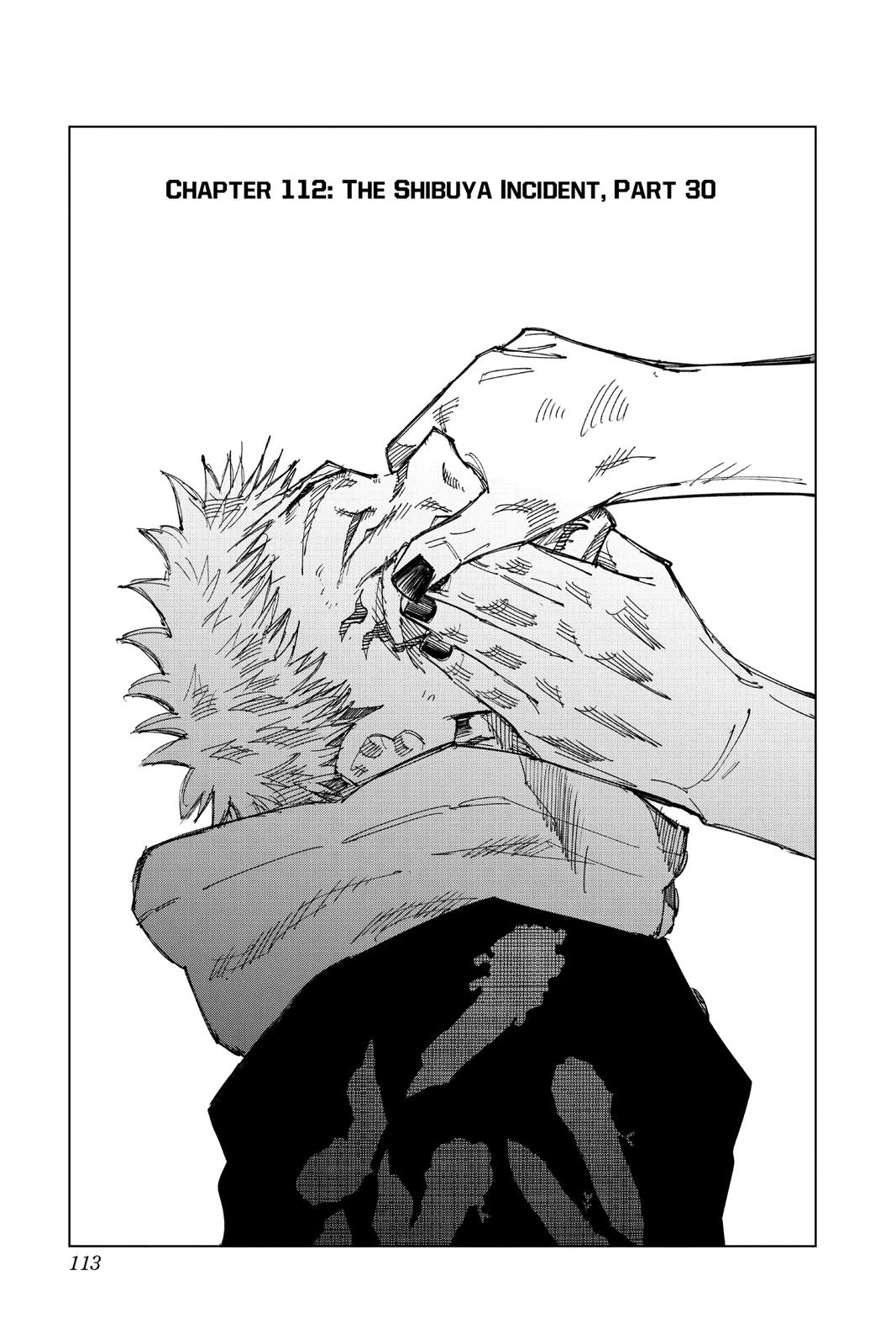 Jujutsu Kaisen Manga Chapter 112 page 1 - The Shibuya Incident, Part 30