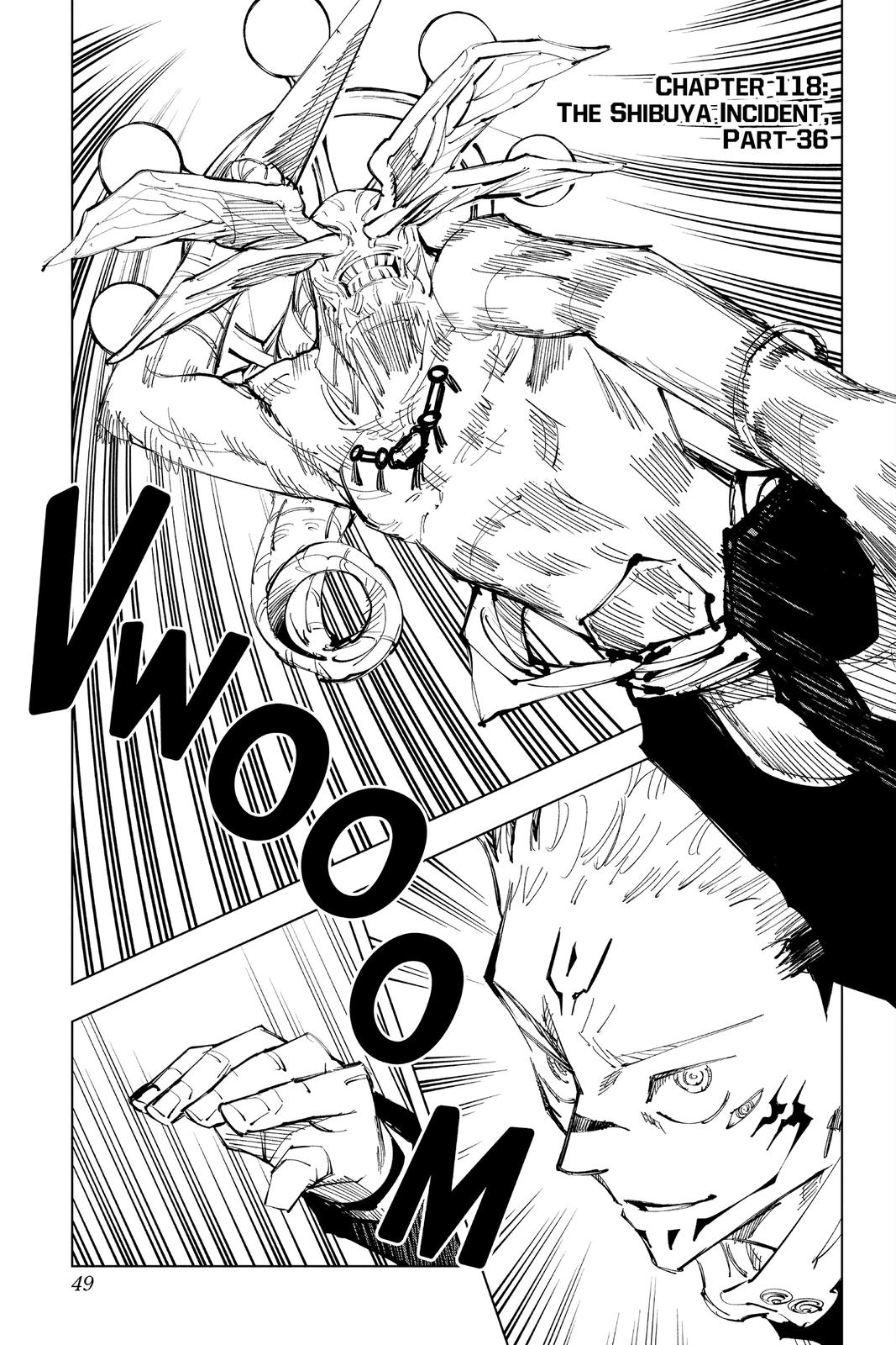 Jujutsu Kaisen Manga Chapter 118 page 1 - The Shibuya Incident, Part 36
