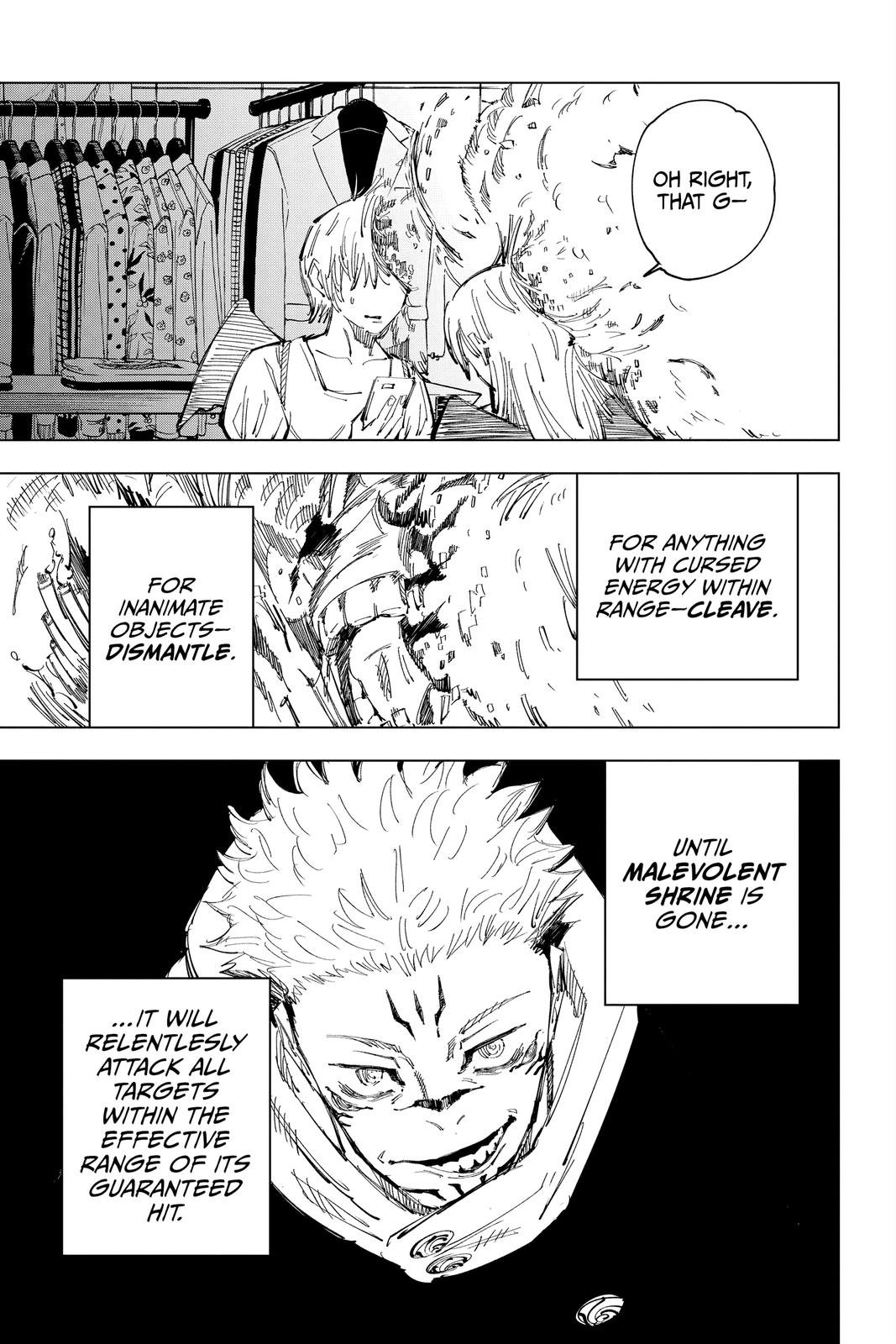 Jujutsu Kaisen Manga Chapter 119 page 6 - The Shibuya Incident, Part 37