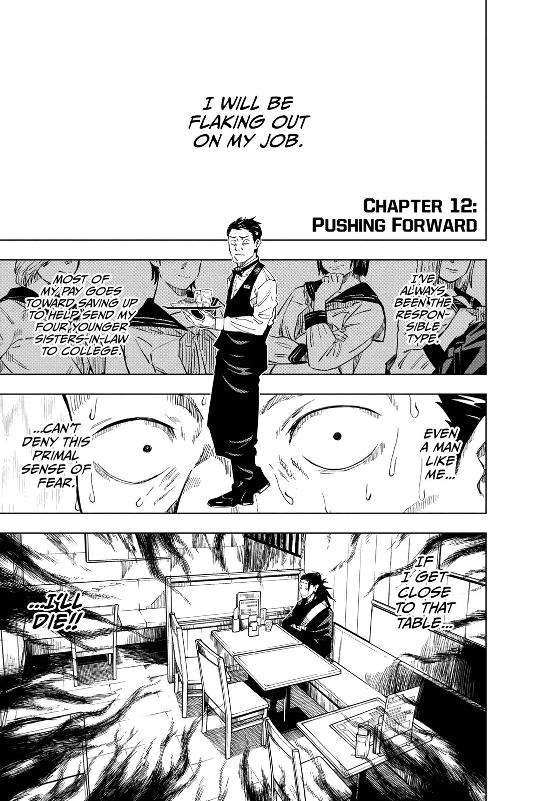 Jujutsu Kaisen Manga Chapter 12 page 1 - Pushing Forward