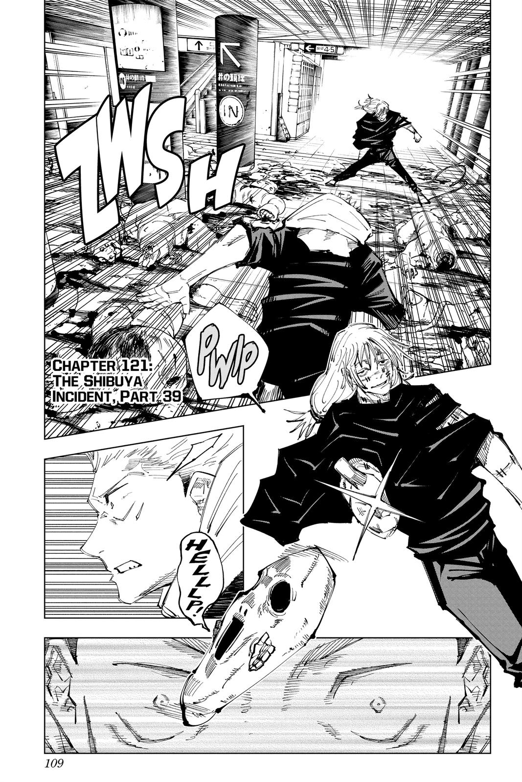Jujutsu Kaisen Manga Chapter 121 page 1 - The Shibuya Incident, Part 39