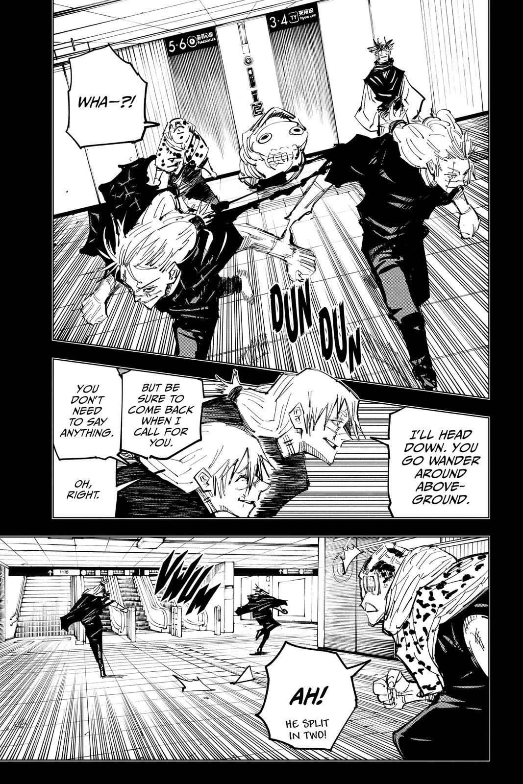 Jujutsu Kaisen Manga Chapter 122 page 11 - The Shibuya Incident, Part 40