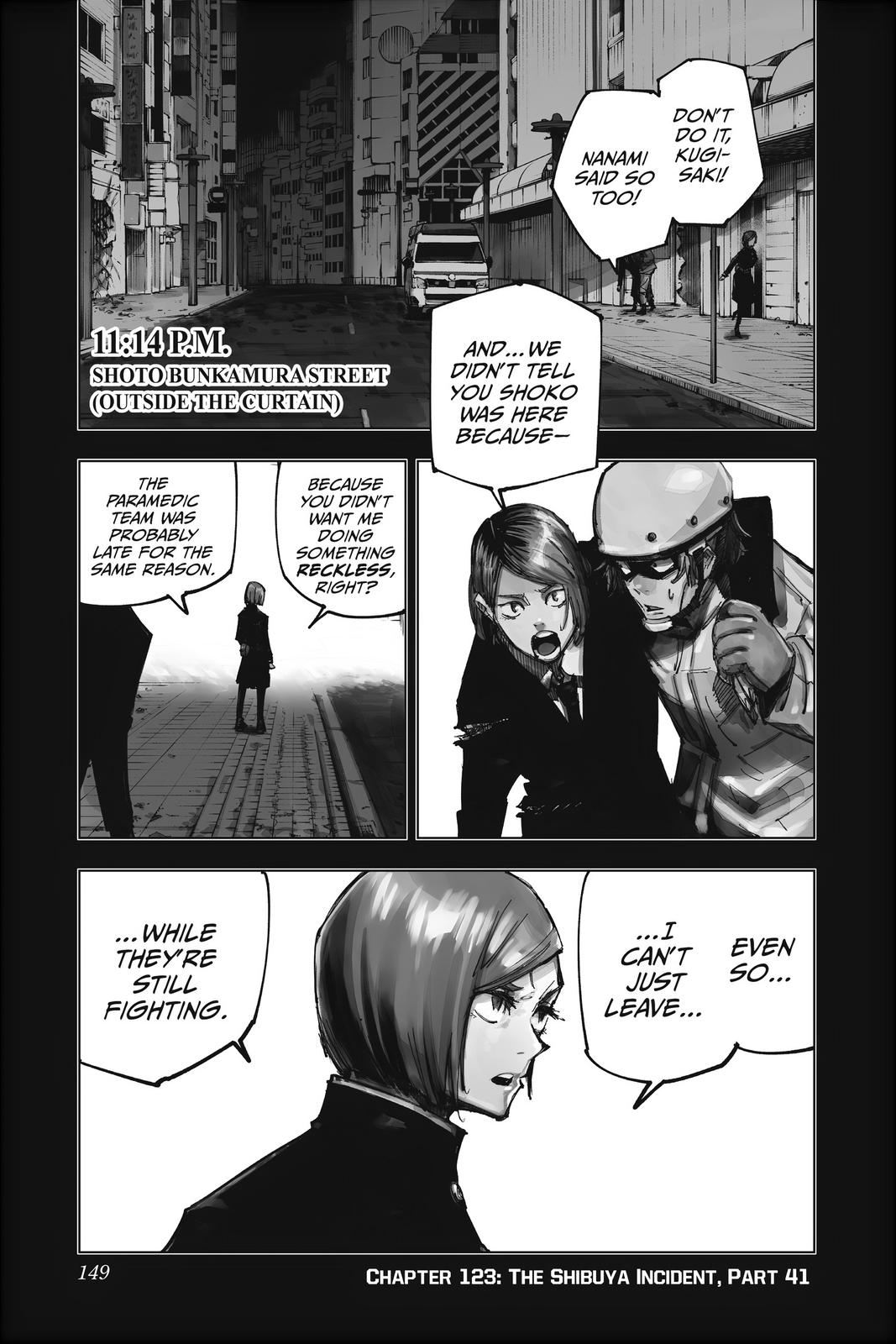 Jujutsu Kaisen Manga Chapter 123 page 1 - The Shibuya Incident, Part 41