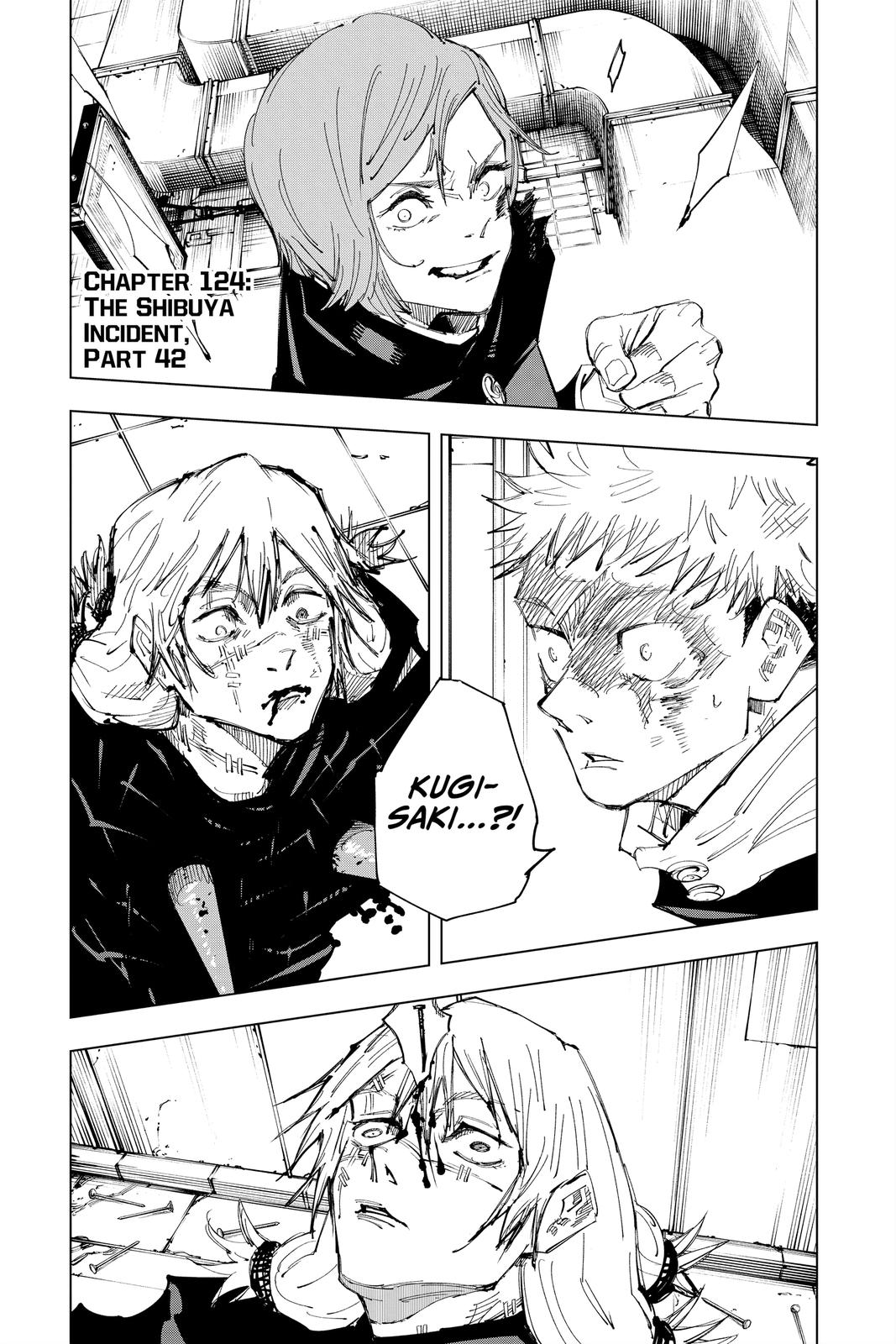Jujutsu Kaisen Manga Chapter 124 page 1 - The Shibuya Incident, Part 42