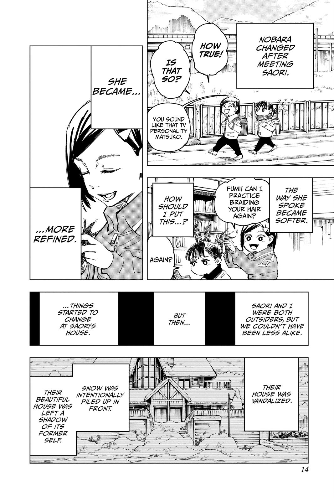 Jujutsu Kaisen Manga Chapter 125 page 14 - A Story About that Girl