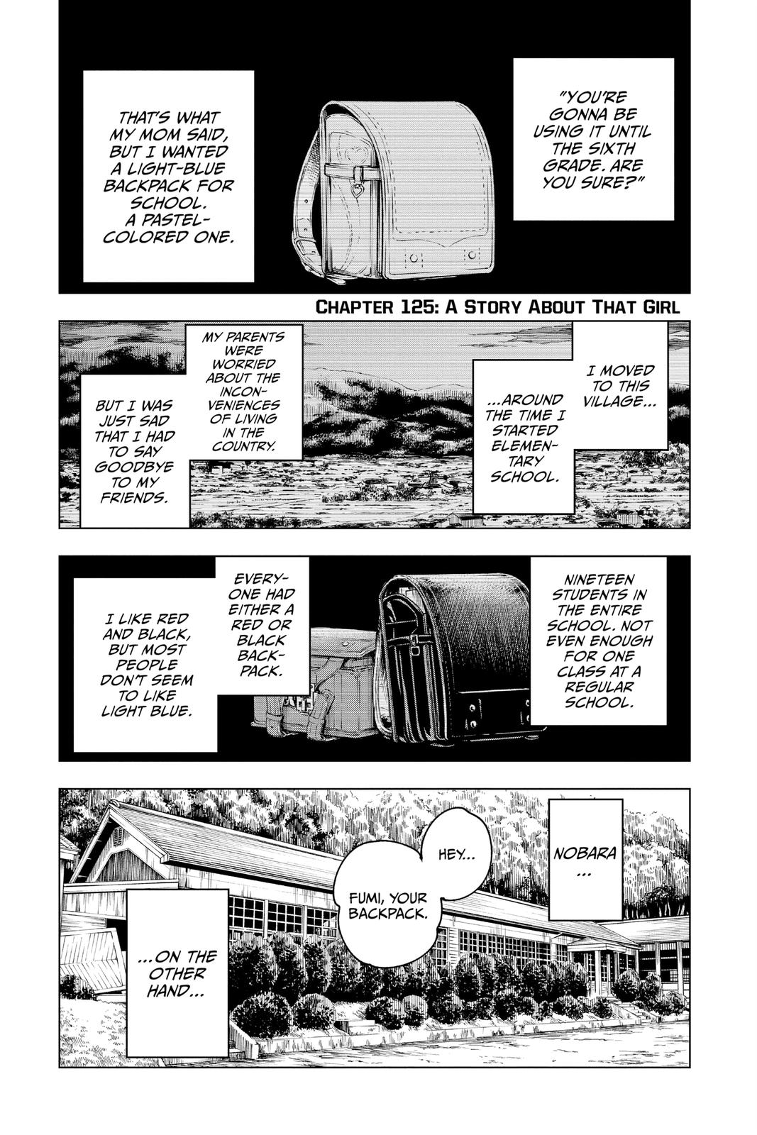 Jujutsu Kaisen Manga Chapter 125 page 7 - A Story About that Girl