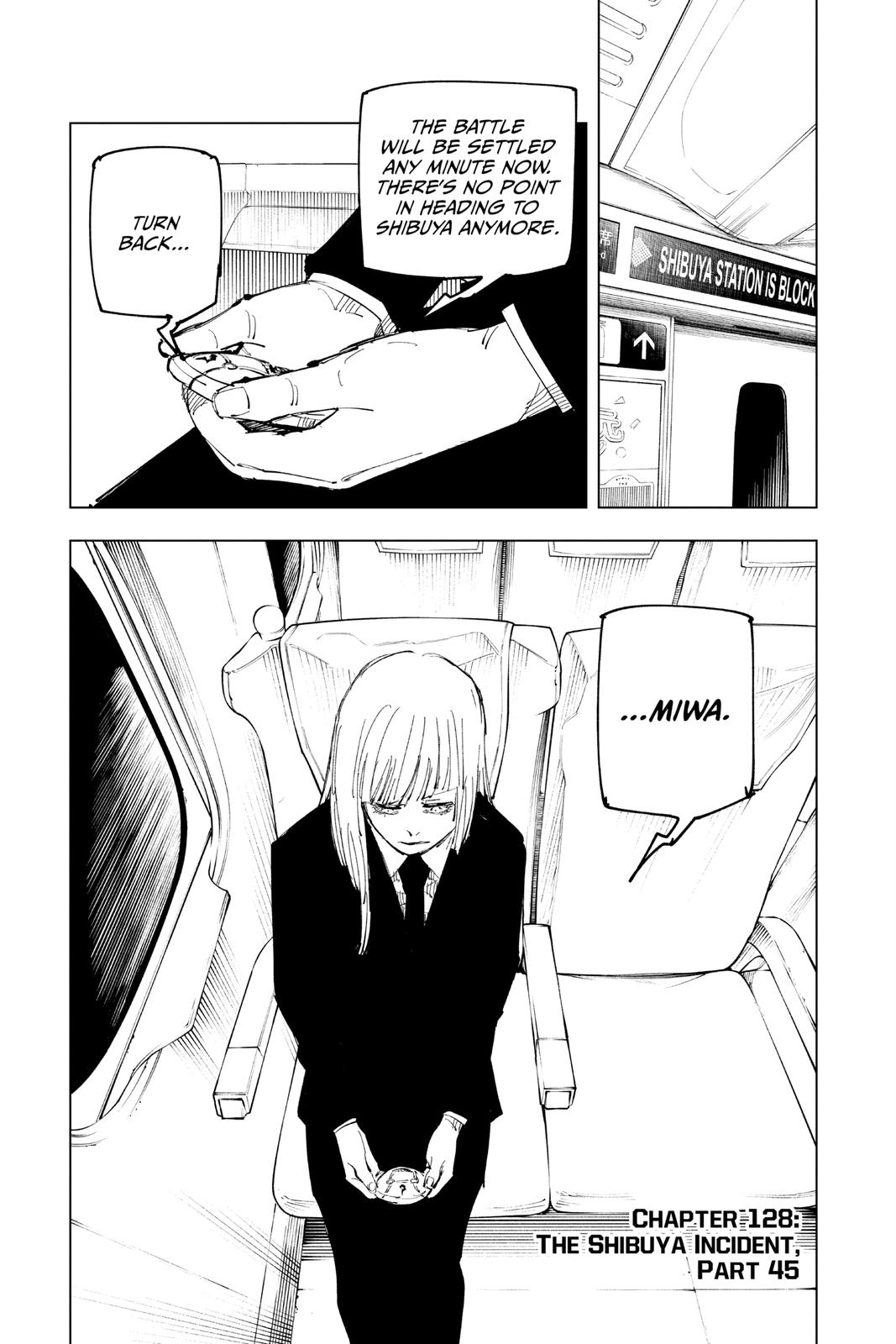 Jujutsu Kaisen Manga Chapter 128 page 1 - The Shibuya Incident, Part 45