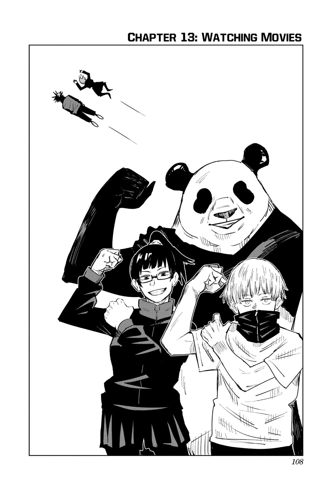 Jujutsu Kaisen Manga Chapter 13 page 2 - Watching Movies