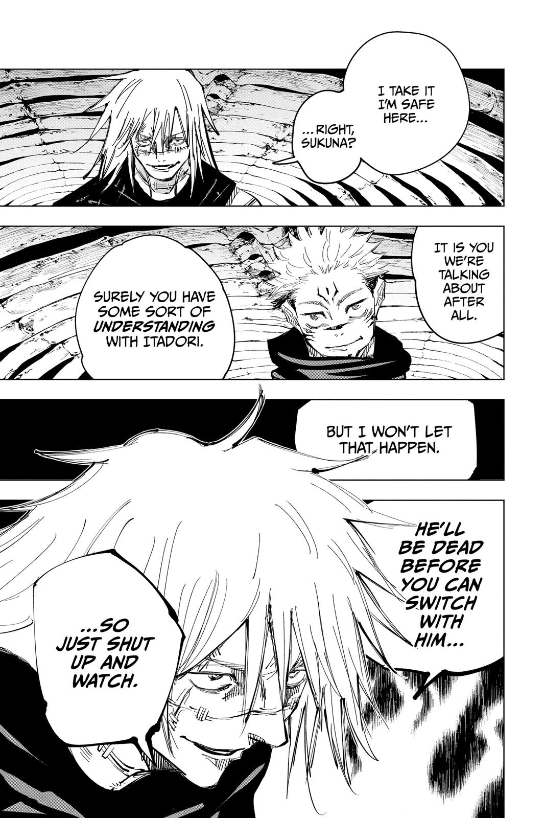 Jujutsu Kaisen Manga Chapter 130 page 5 - The Shibuya Incident, Part 47
