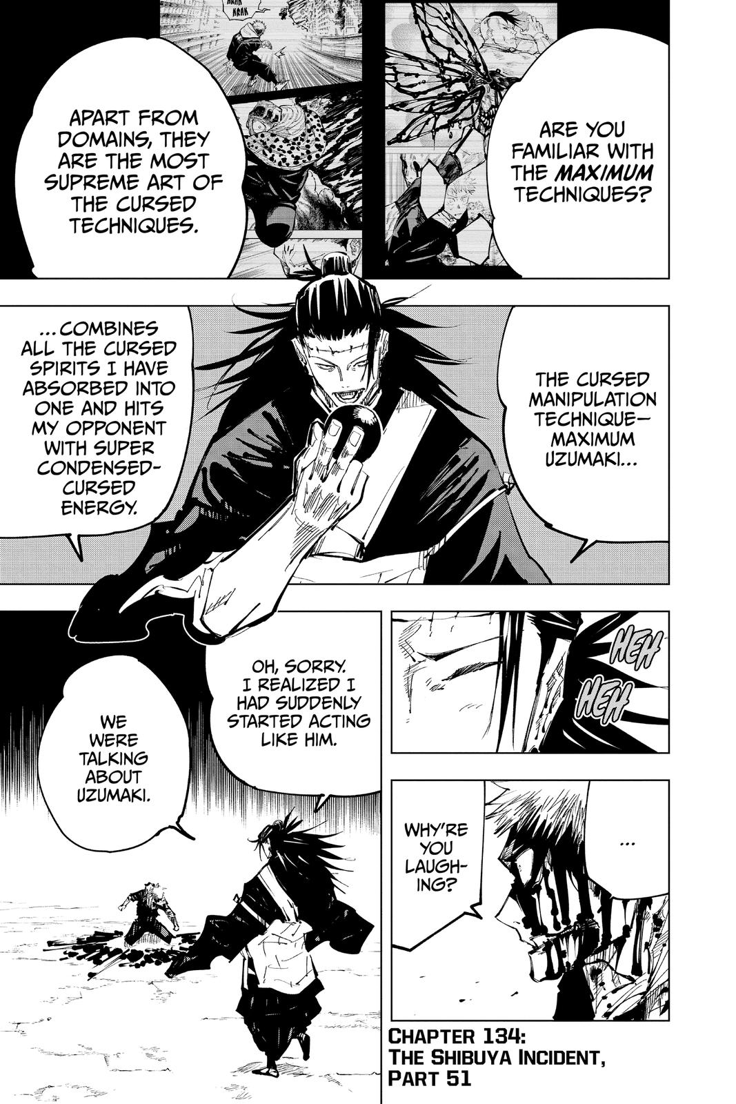 Jujutsu Kaisen Manga Chapter 134 page 7 - The Shibuya Incident, Part 51