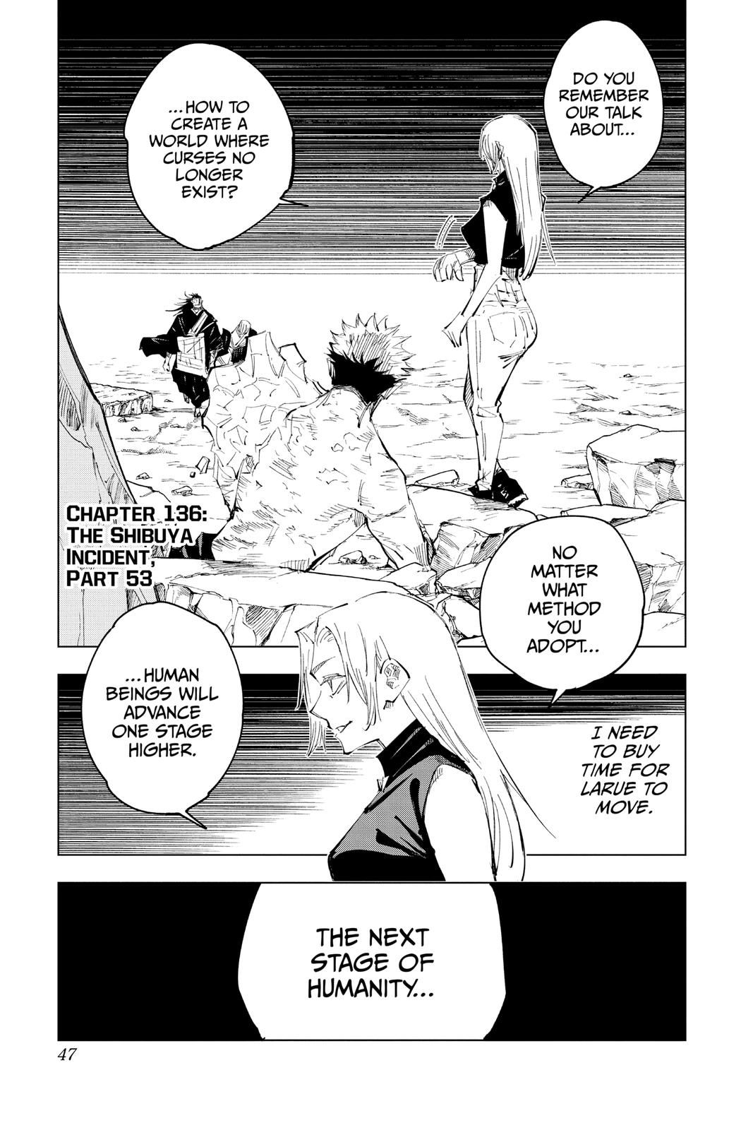 Jujutsu Kaisen Manga Chapter 136 page 1 - The Shibuya Incident, Part 52