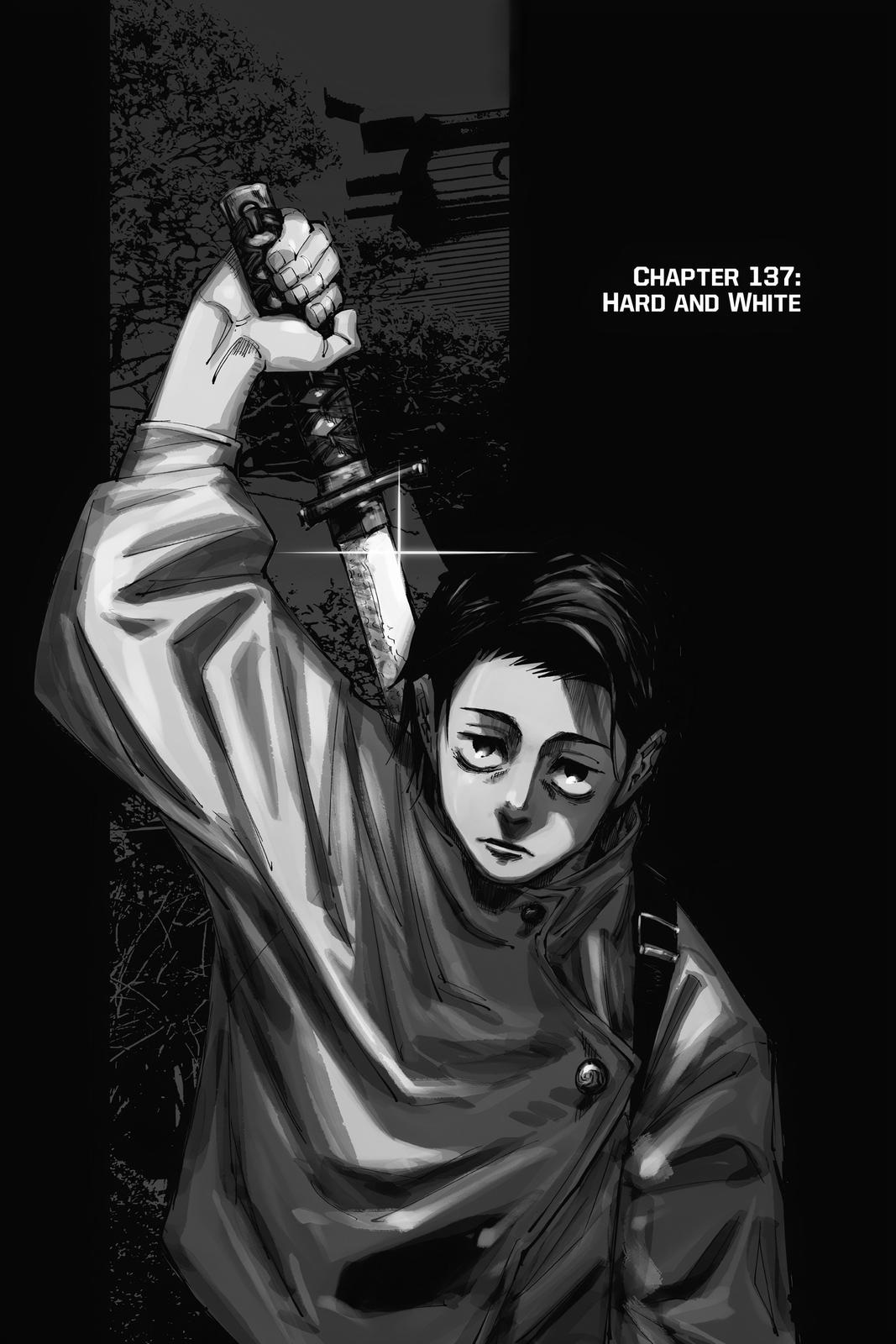 Jujutsu Kaisen Manga Chapter 137 page 1 - Hard and White