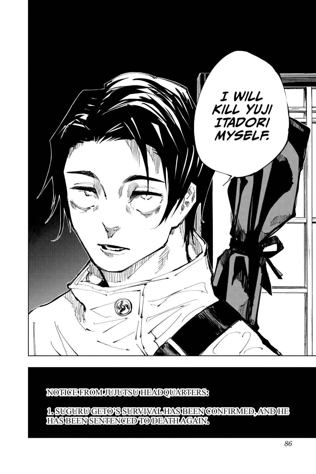 Jujutsu Kaisen Manga Chapter 137 page 19 - Hard and White