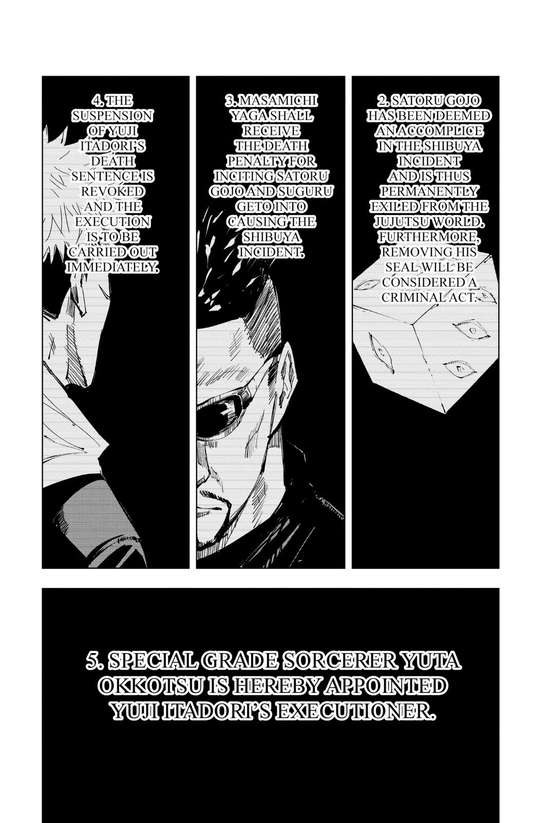 Jujutsu Kaisen Manga Chapter 137 page 20 - Hard and White