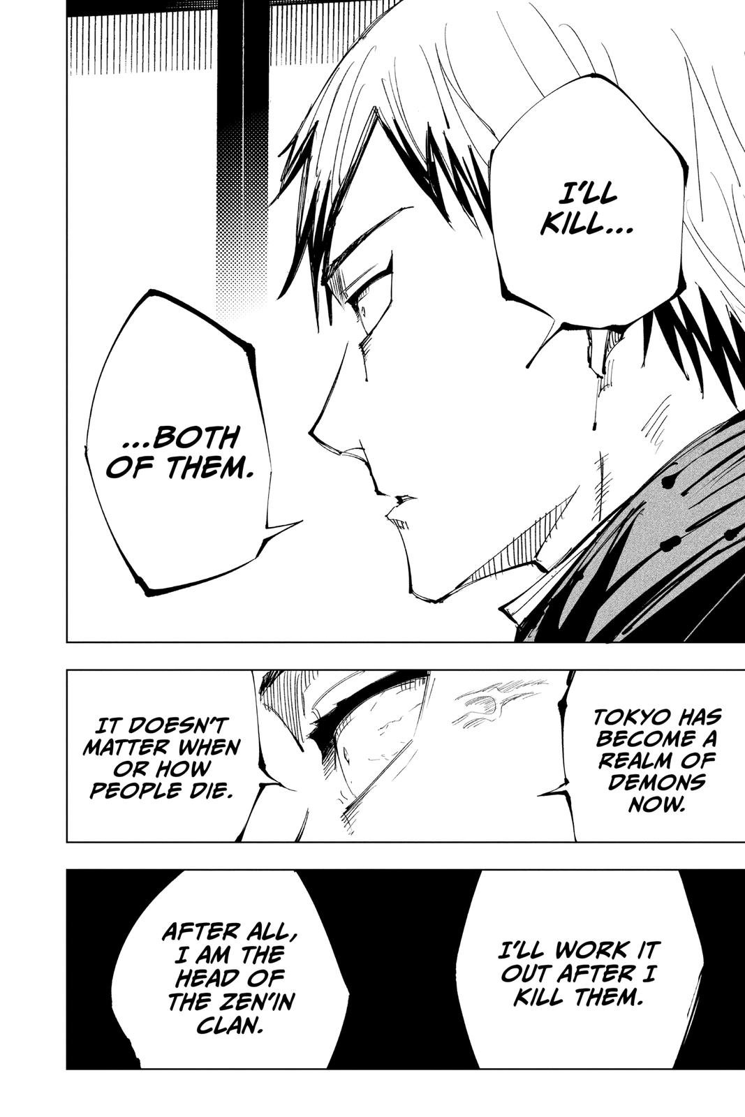 Jujutsu Kaisen Manga Chapter 138 page 12 - The Zenin Clan