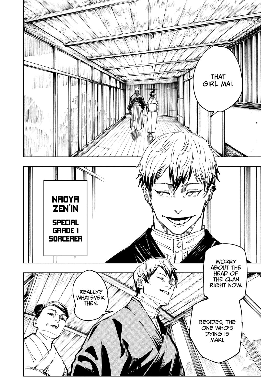 Jujutsu Kaisen Manga Chapter 138 page 2 - The Zenin Clan