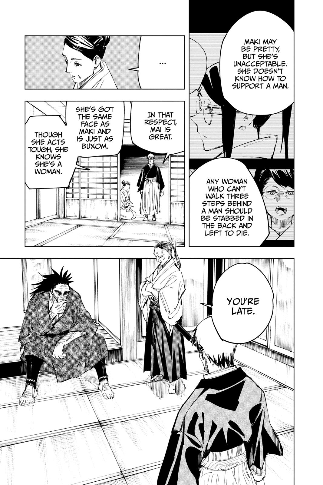 Jujutsu Kaisen Manga Chapter 138 page 3 - The Zenin Clan