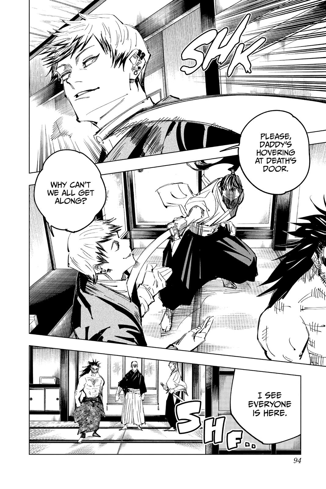 Jujutsu Kaisen Manga Chapter 138 page 6 - The Zenin Clan