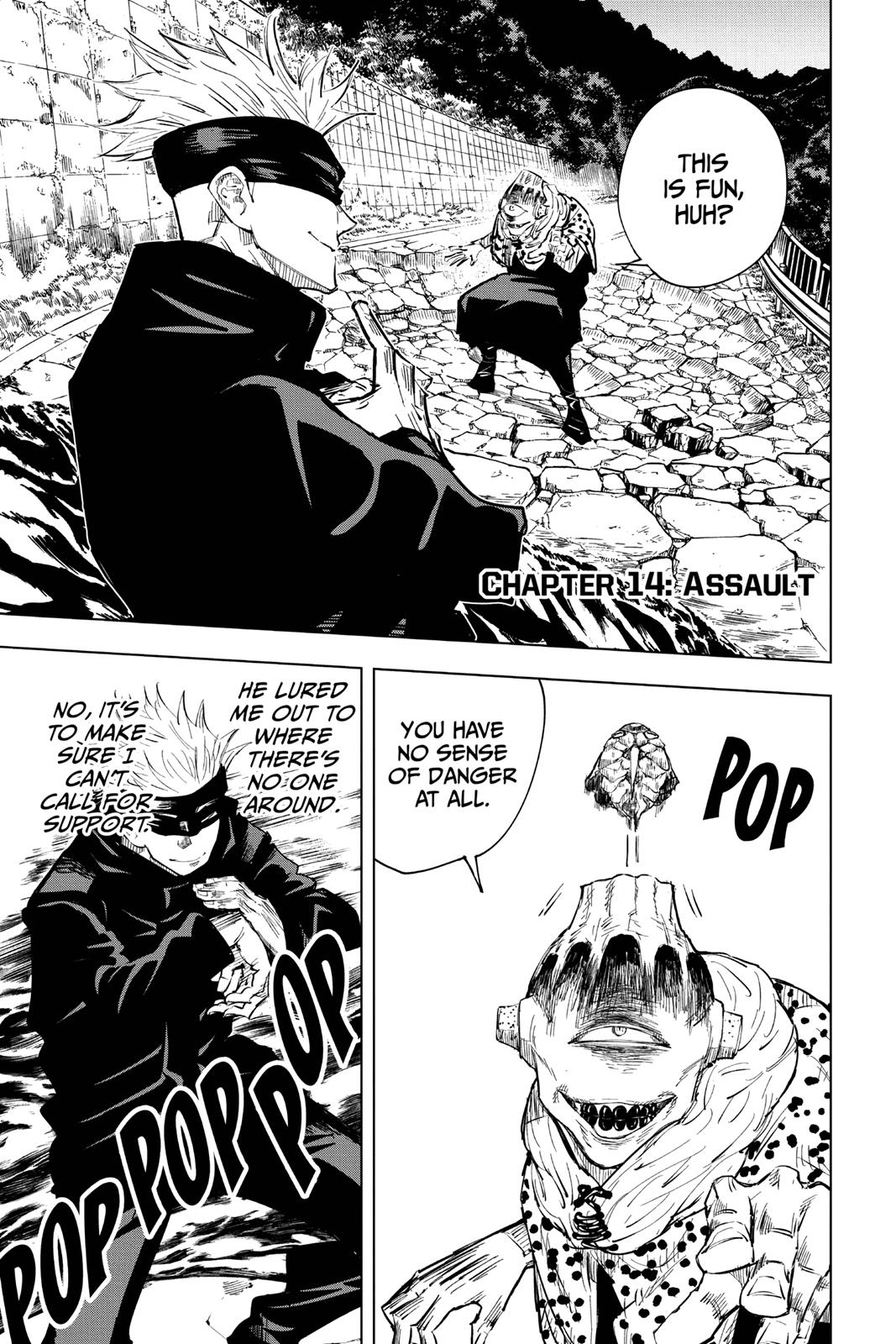 Jujutsu Kaisen Manga Chapter 14 page 1 - Assault
