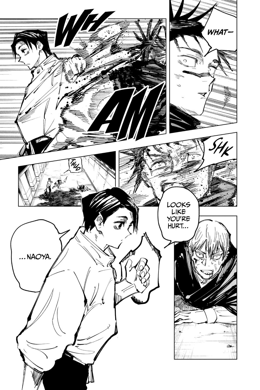 Jujutsu Kaisen Manga Chapter 142 page 18 - A Big Brother's Back