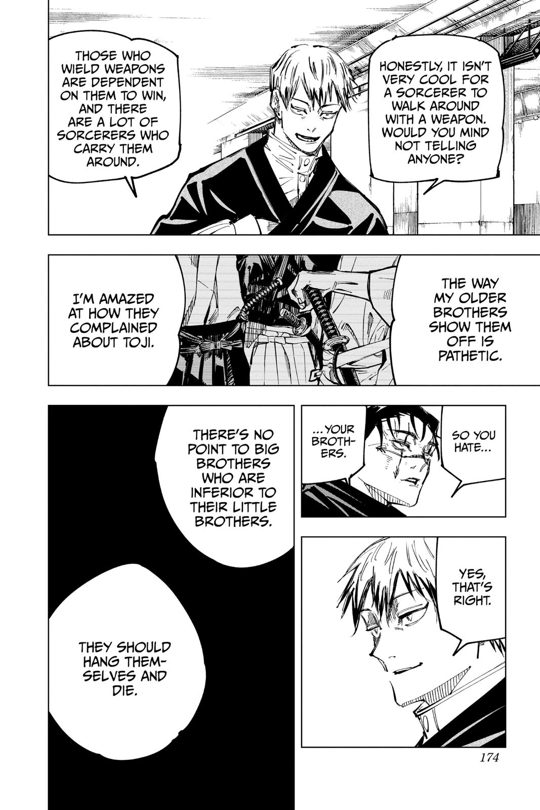 Jujutsu Kaisen Manga Chapter 142 page 6 - A Big Brother's Back