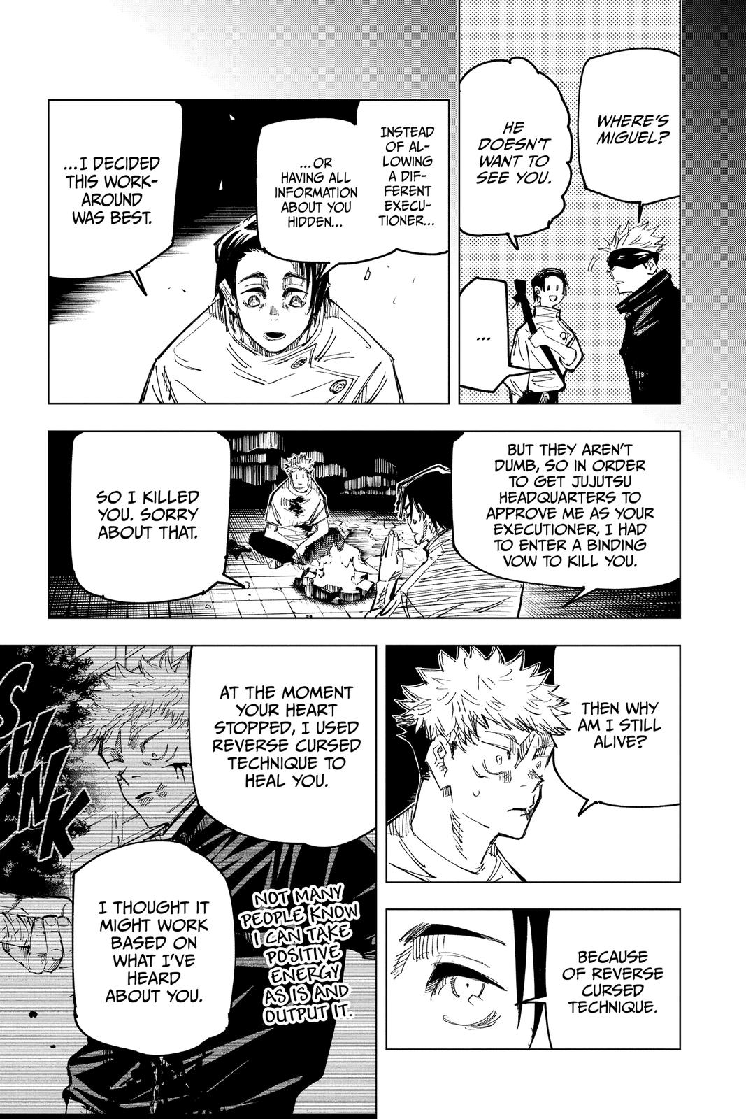 Jujutsu Kaisen Manga Chapter 143 page 15 - One More Time