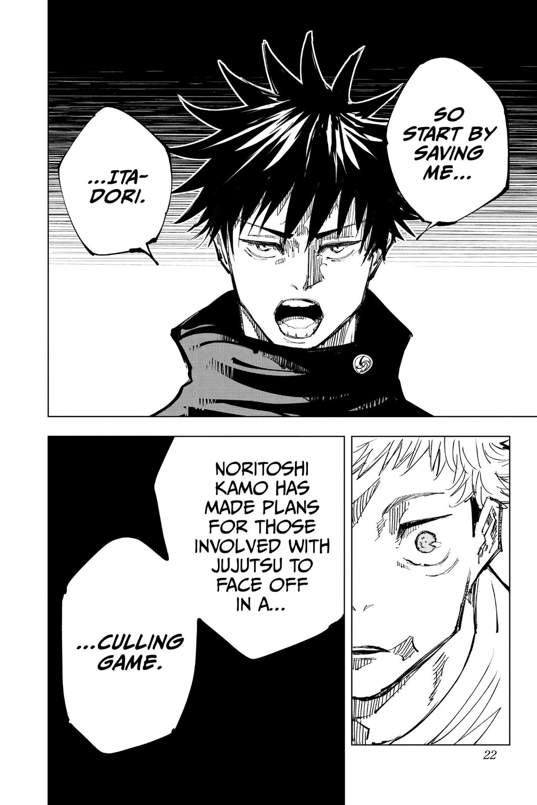 Jujutsu Kaisen Manga Chapter 143 page 22 - One More Time