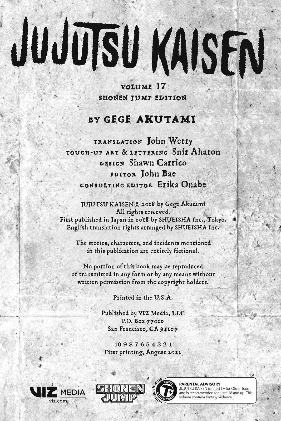 Jujutsu Kaisen Manga Chapter 143 page 3 - One More Time