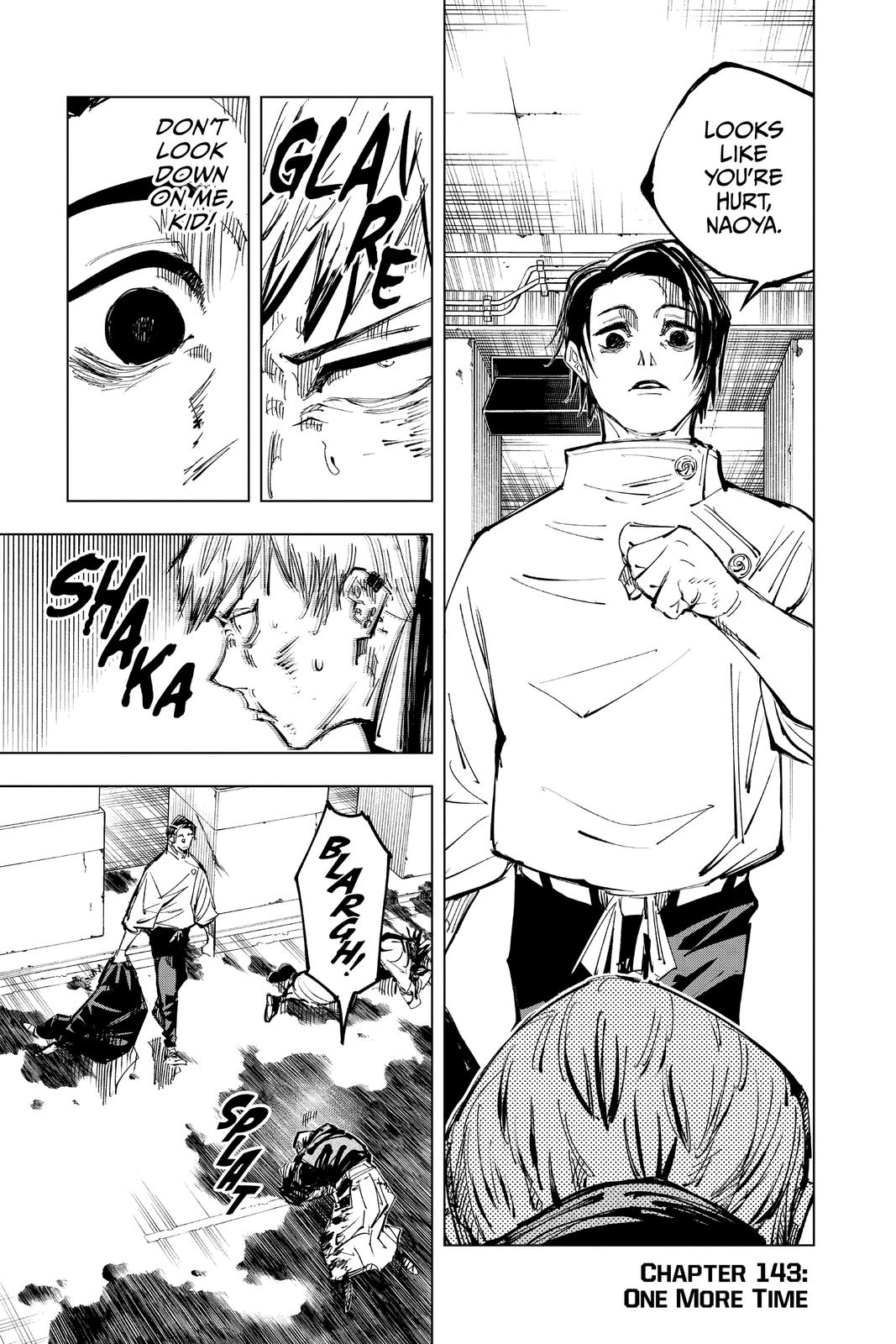 Jujutsu Kaisen Manga Chapter 143 page 7 - One More Time