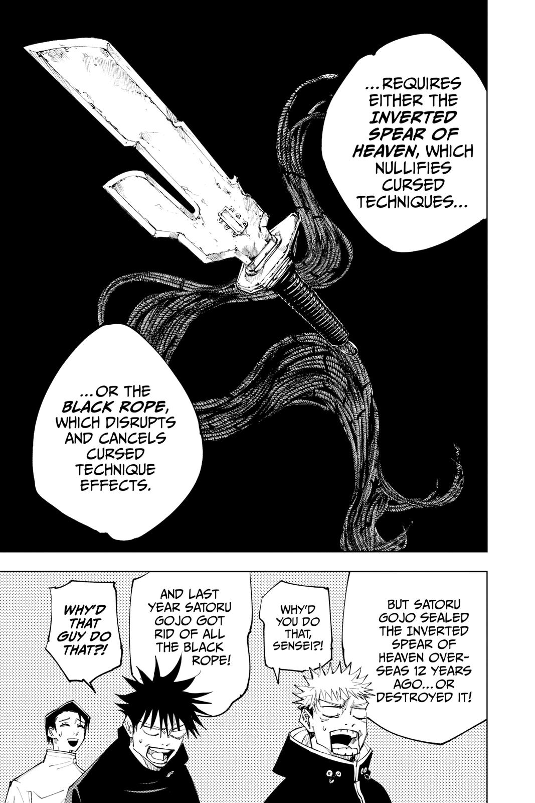 Jujutsu Kaisen Manga Chapter 145 page 17 - The Back