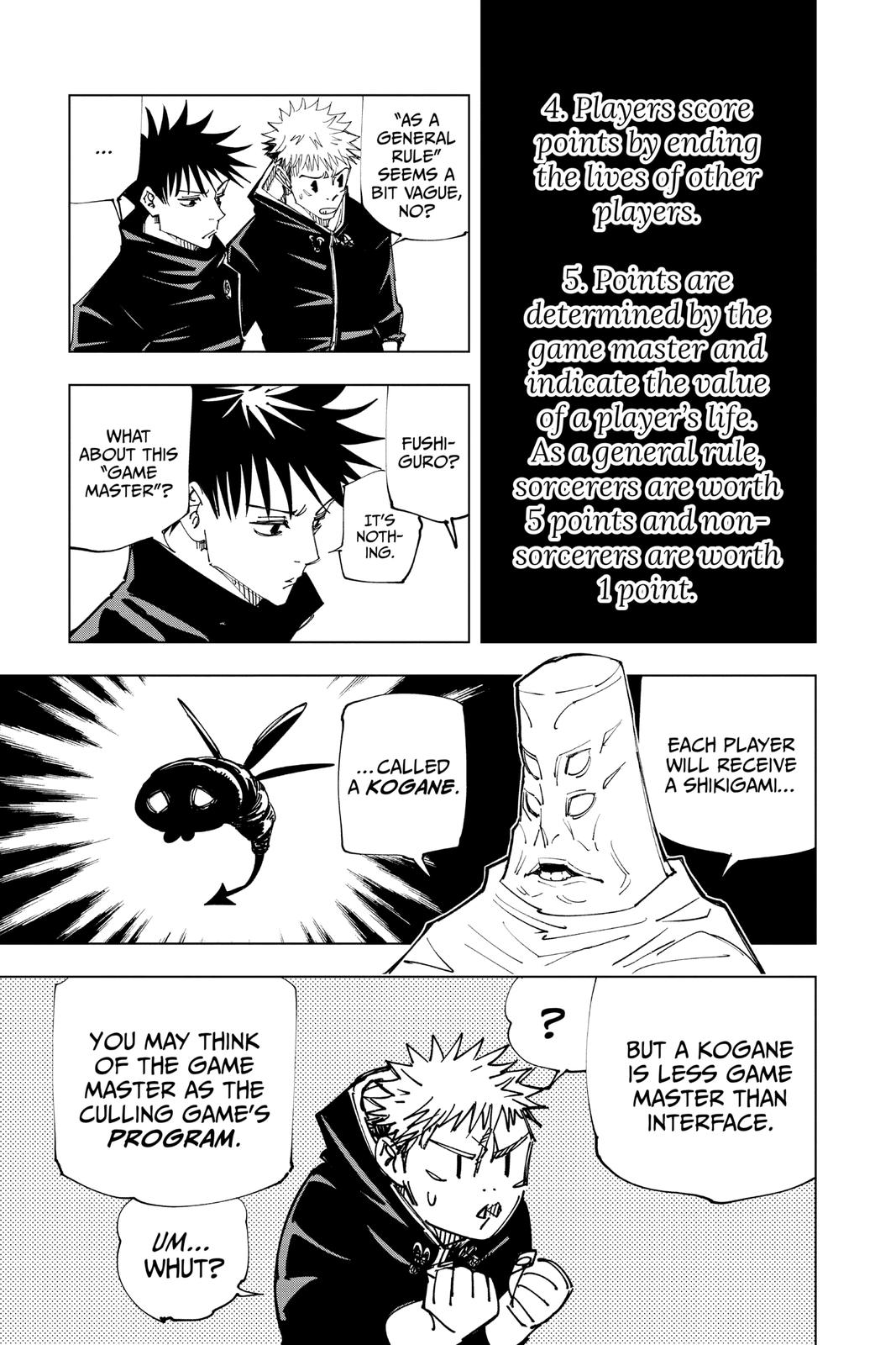 Jujutsu Kaisen Manga Chapter 146 page 7 - About the Culling Game