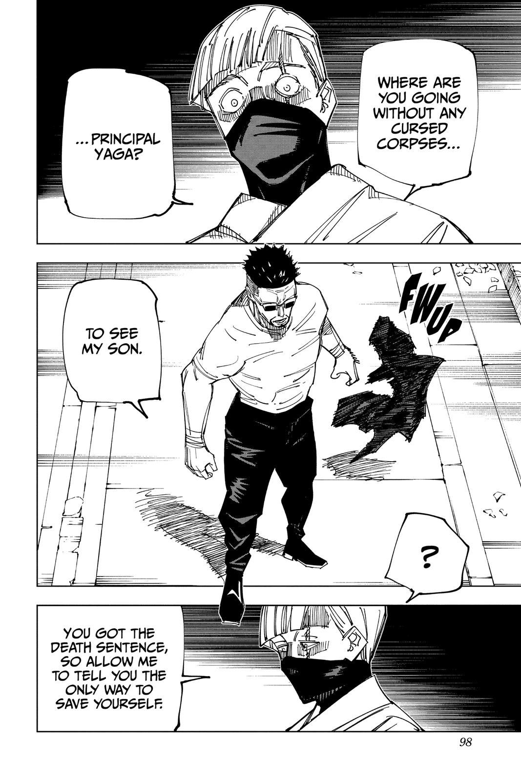 Jujutsu Kaisen Manga Chapter 147 page 12 - Even Pandas