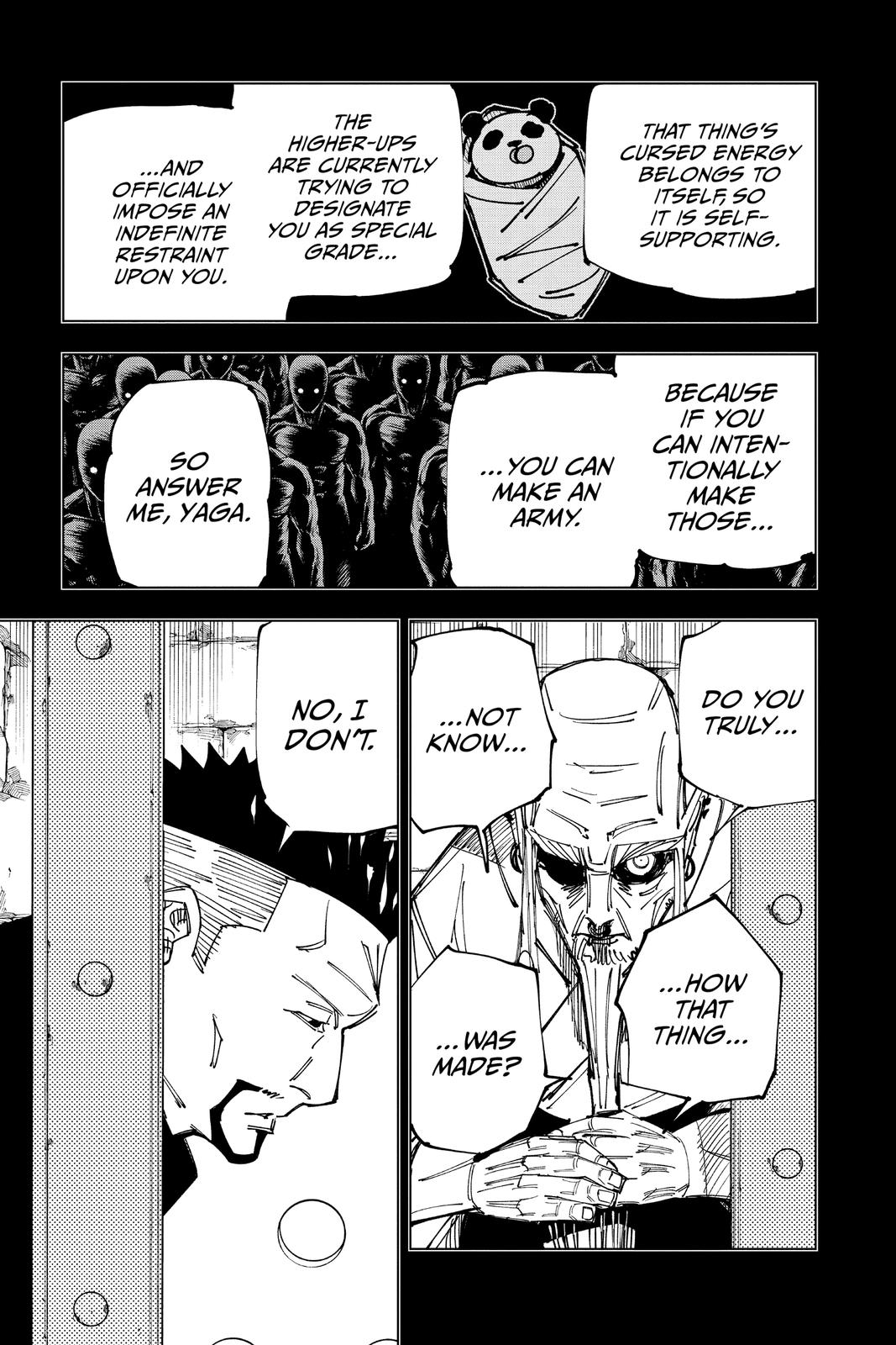 Jujutsu Kaisen Manga Chapter 147 page 3 - Even Pandas