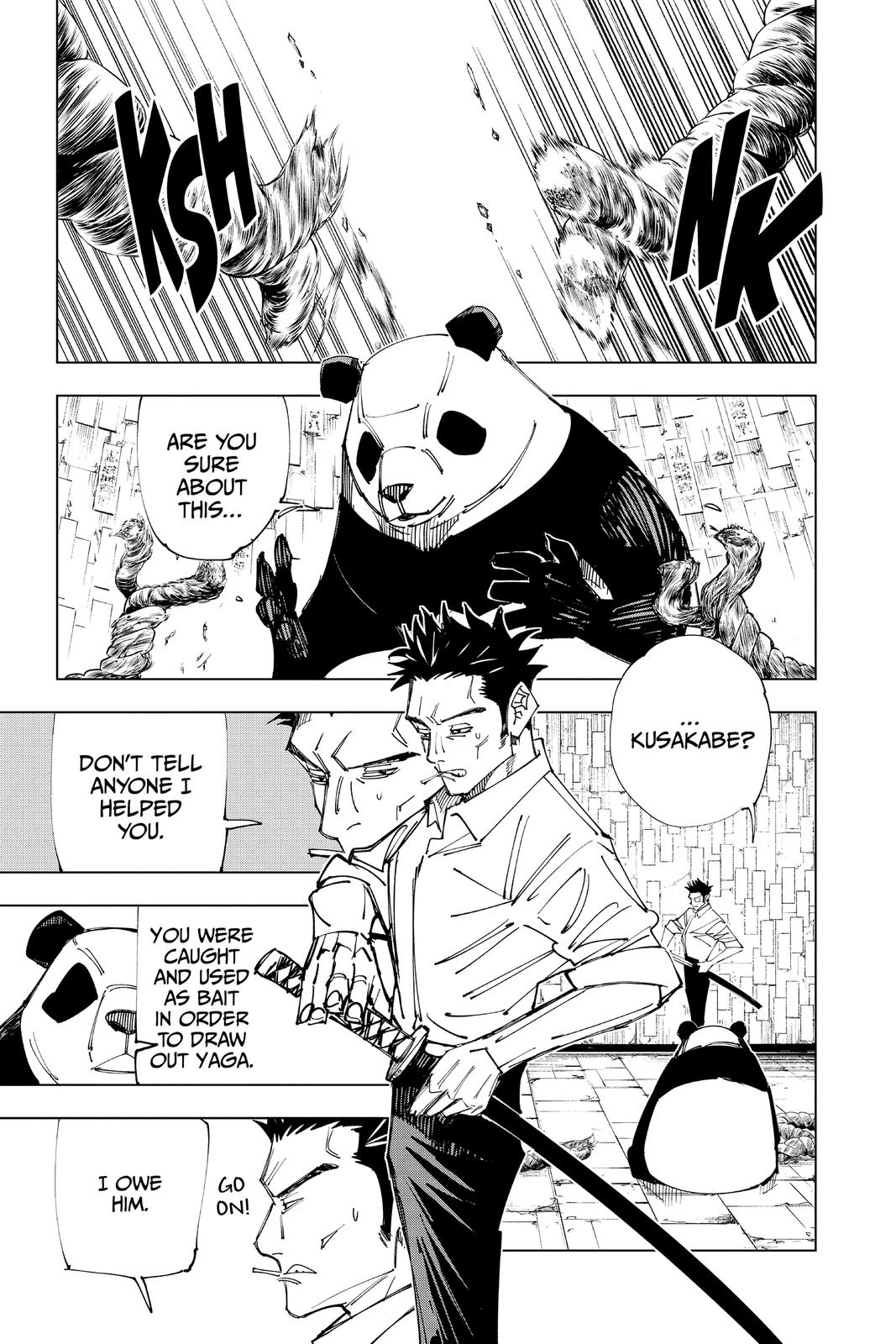 Jujutsu Kaisen Manga Chapter 147 page 7 - Even Pandas