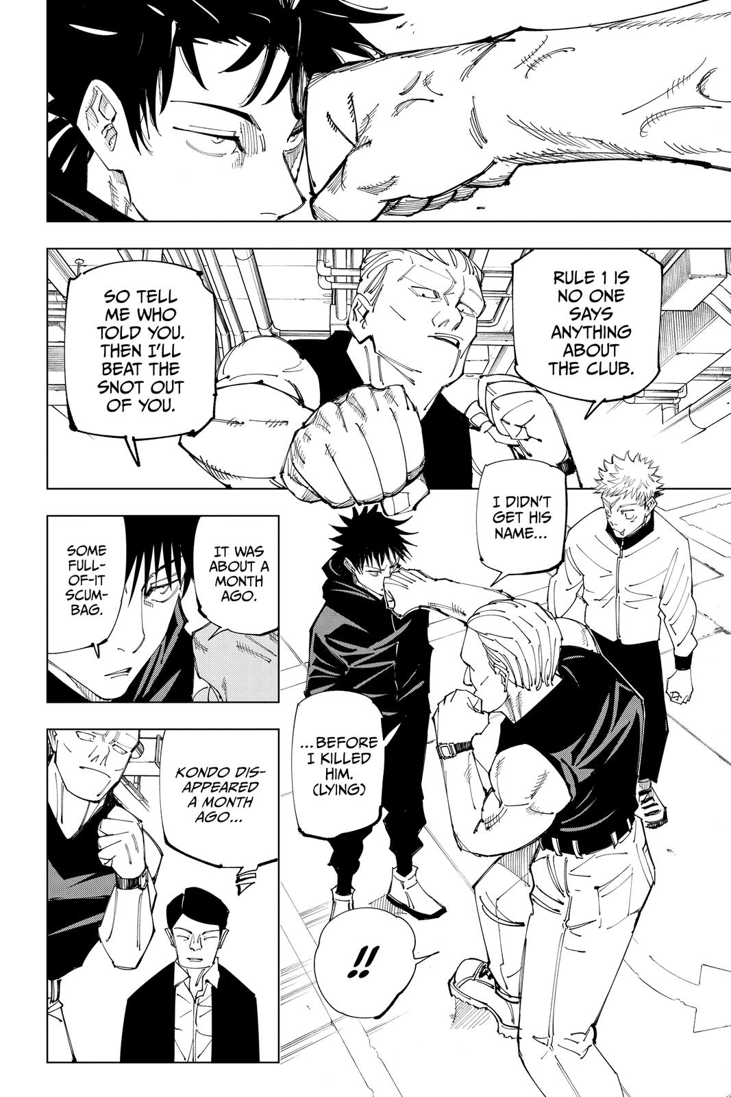 Jujutsu Kaisen Manga Chapter 153 page 10 - Underground Fight Club