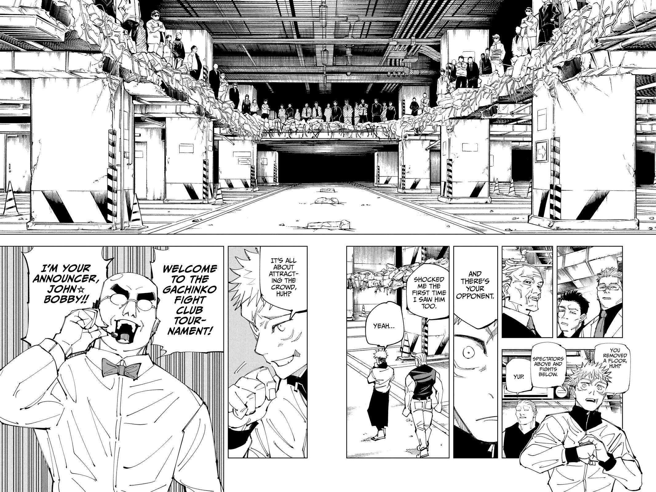 Jujutsu Kaisen Manga Chapter 153 page 16 - Underground Fight Club