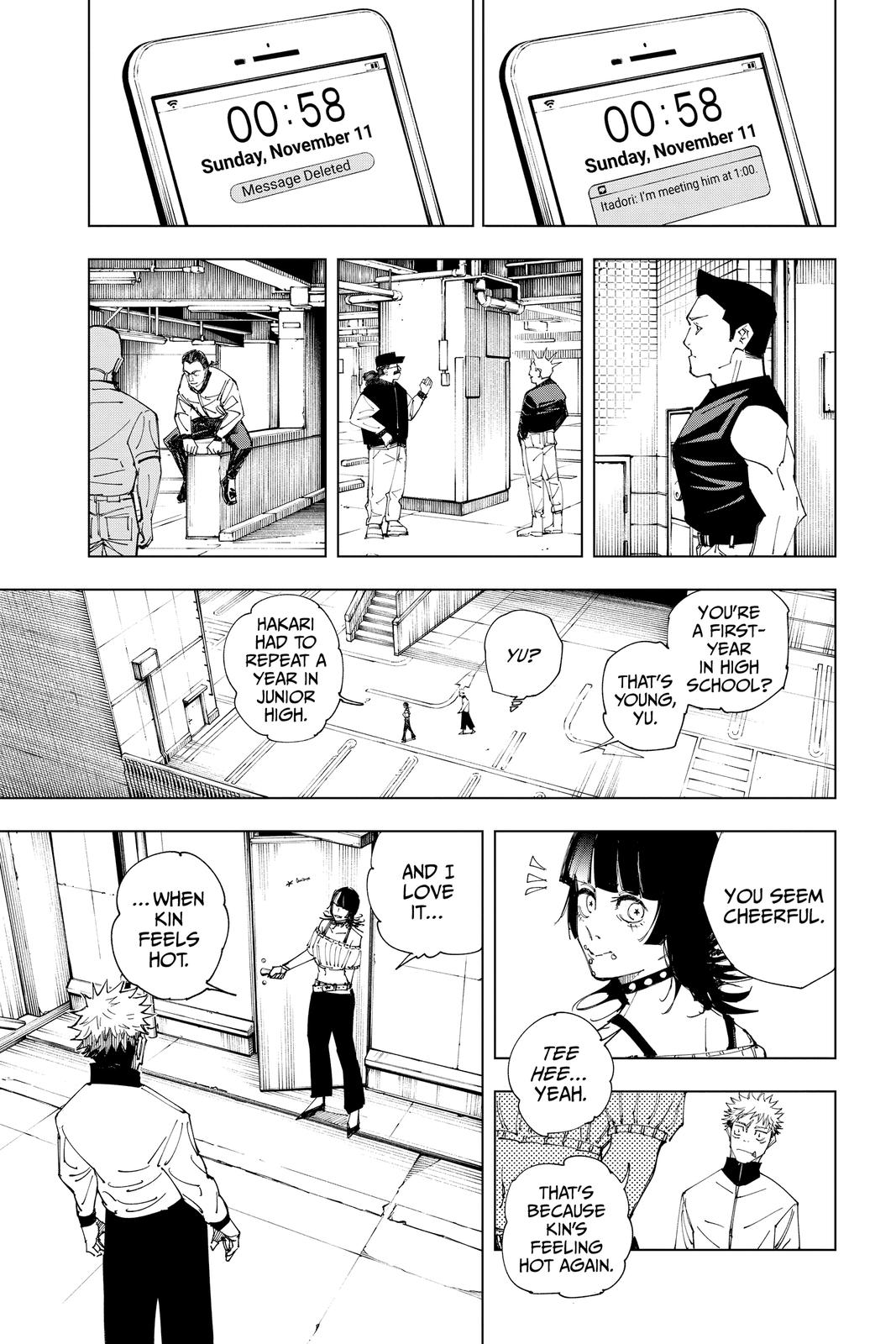 Jujutsu Kaisen Manga Chapter 154 page 5 - Sneaking In