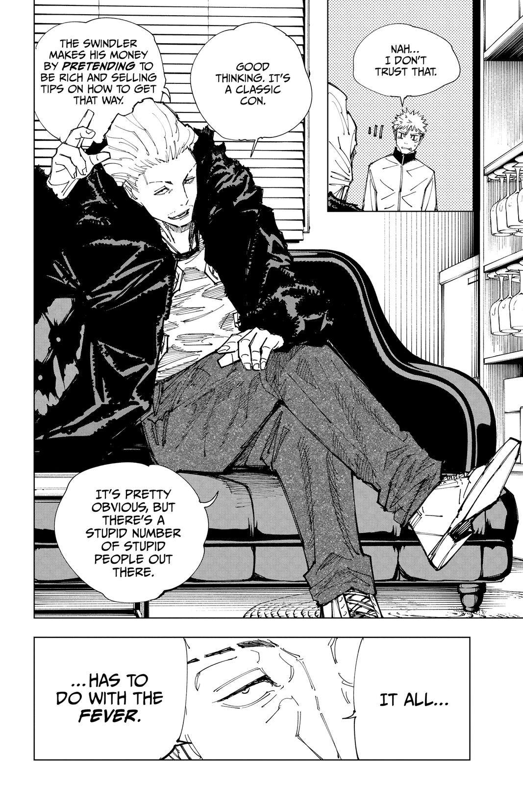 Jujutsu Kaisen Manga Chapter 155 page 2 - Fever