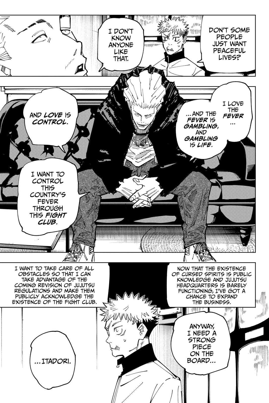 Jujutsu Kaisen Manga Chapter 155 page 5 - Fever