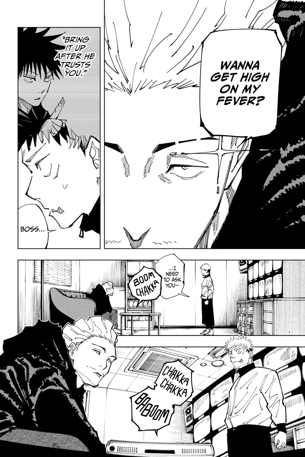Jujutsu Kaisen Manga Chapter 155 page 6 - Fever