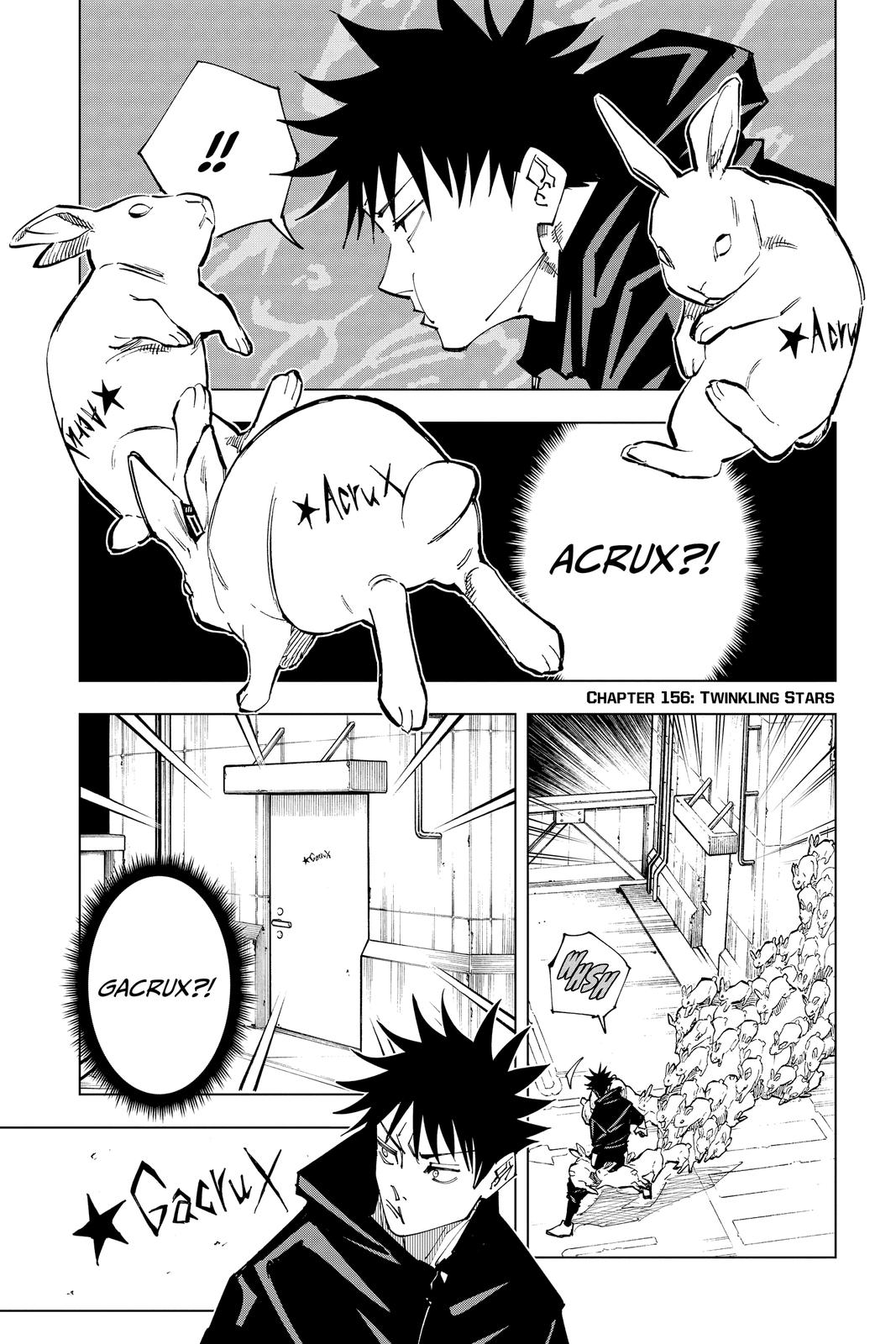 Jujutsu Kaisen Manga Chapter 156 page 1 - Twinkling Stars