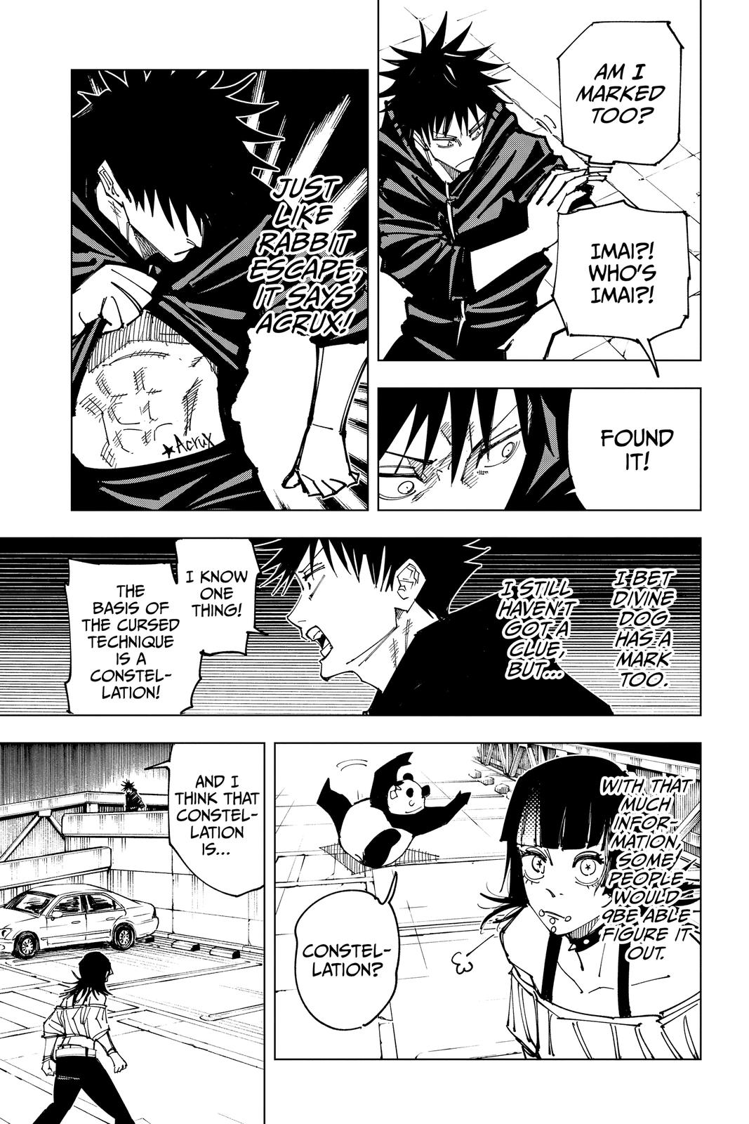 Jujutsu Kaisen Manga Chapter 156 page 5 - Twinkling Stars